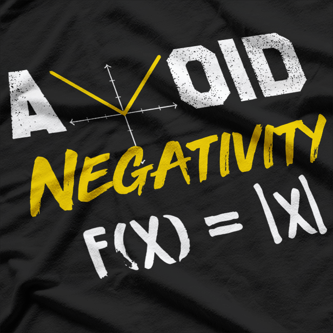 Avoid Negativity Clever Funny Equation T-Shirt