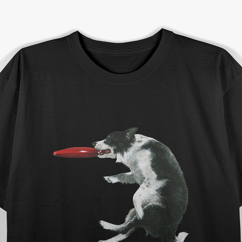 Border Collie Frisbee Sheepdog Agility Sports T-Shirt
