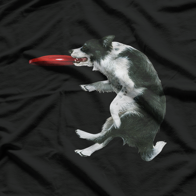 Border Collie Frisbee Sheepdog Agility Sports T-Shirt