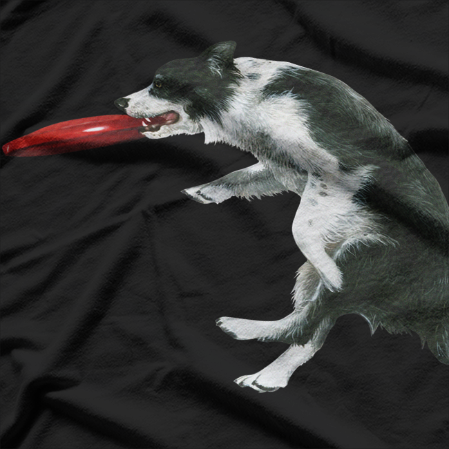Border Collie Frisbee Sheepdog Agility Sports T-Shirt