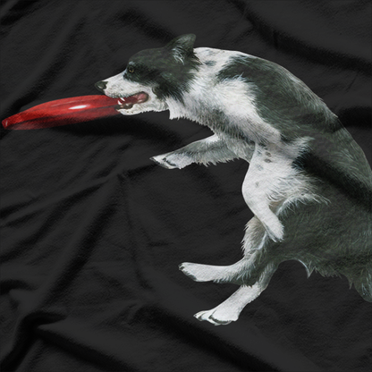 Border Collie Frisbee Sheepdog Agility Sports T-Shirt