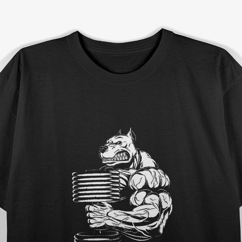 Bulldog Gym Muscle Up Fitness Lover T-Shirt