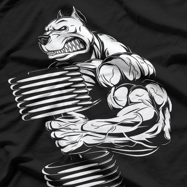 Bulldog Gym Muscle Up Fitness Lover T-Shirt