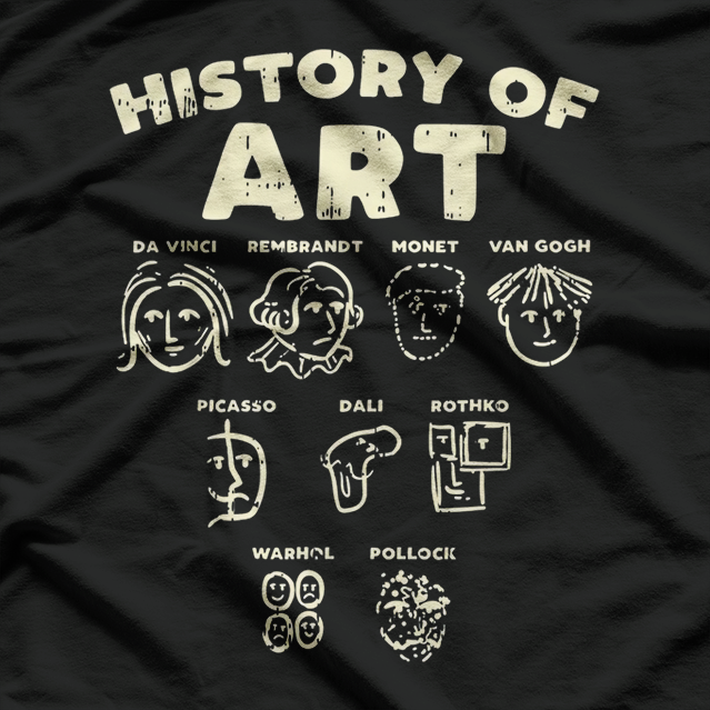 Funny Meme of Famous Artists Painter T-Shirt