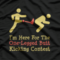Leg Amputee: One-Legged Butt-Kicking Contest T-Shirt
