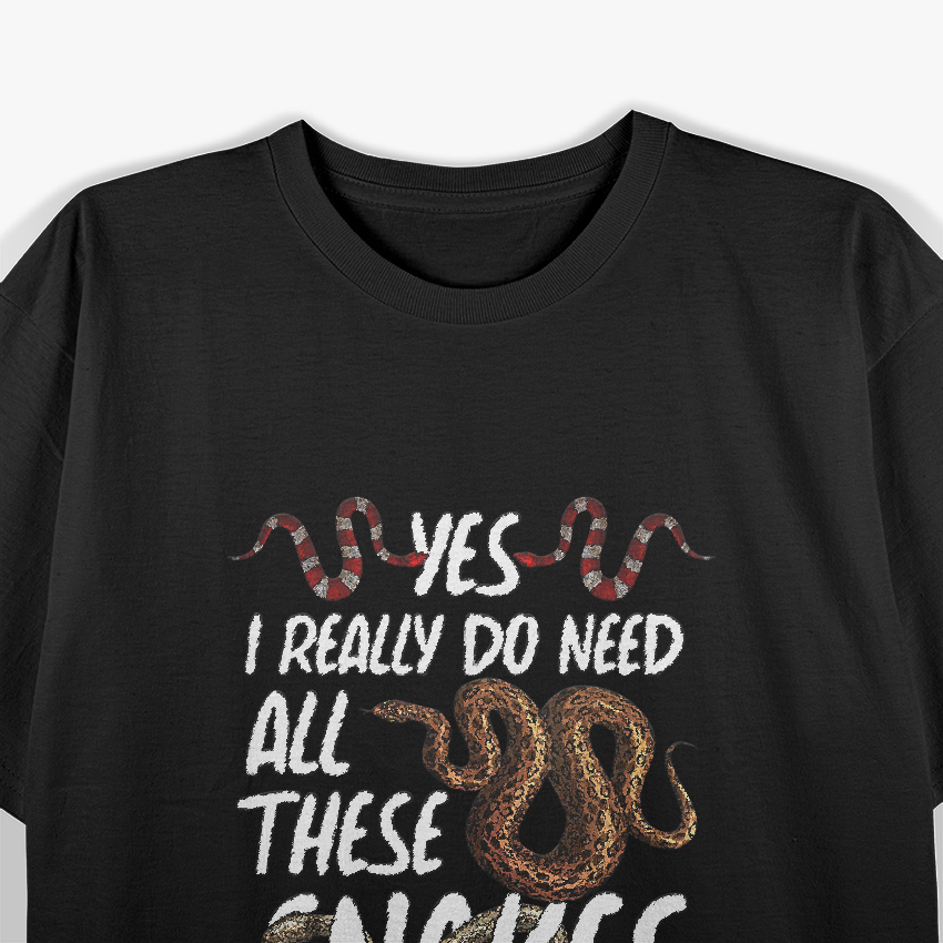 Funny Snake Design Reptile Lover Cool Serpent T-Shirt
