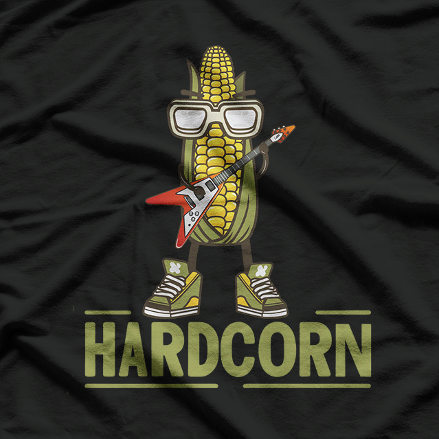 HardCorn – Funny Rock Music Guitar Corn Band T-Shirt