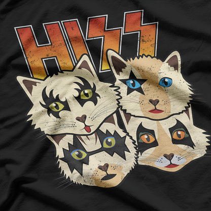 HISS: Funny Cat Band Parody T-Shirt