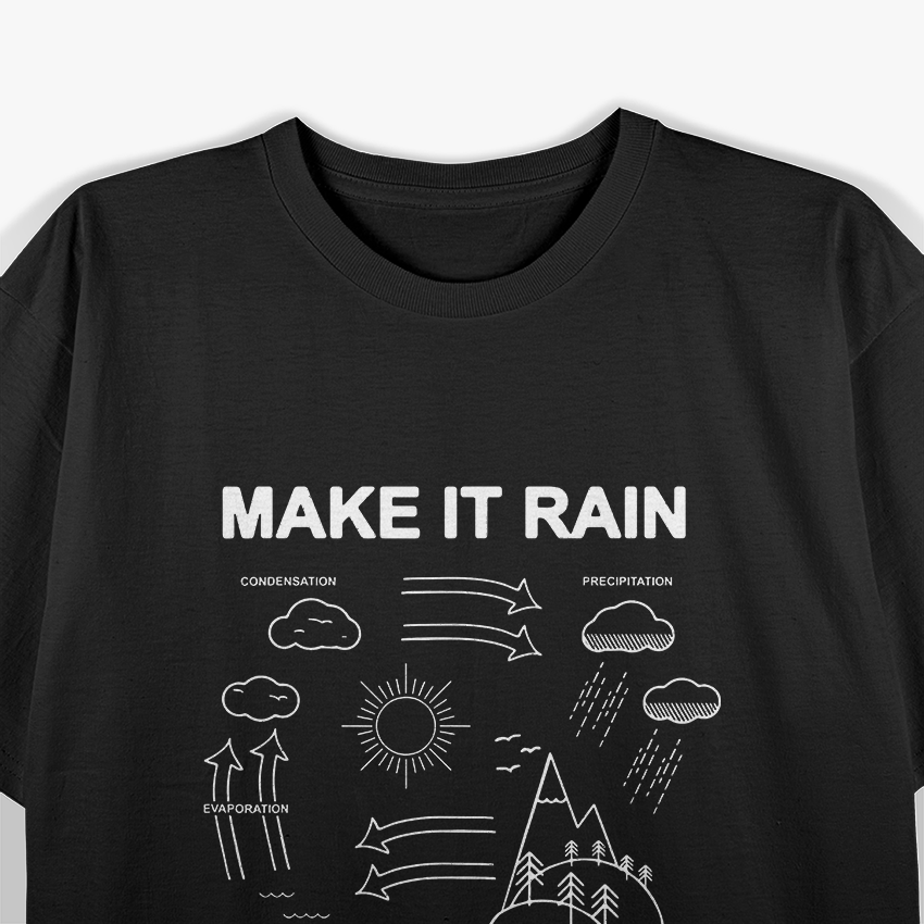 Make It Rain Funny Money Cycle Process T-Shirt