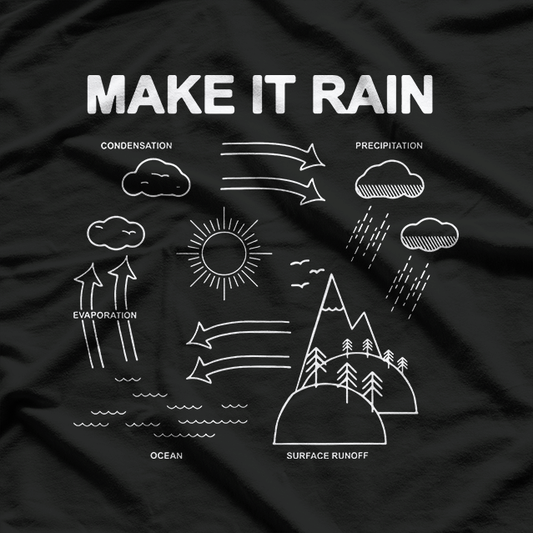 Make It Rain Funny Money Cycle Process T-Shirt