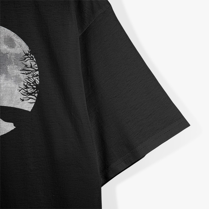 Midnight Mischief: Bunny, Wolf & Rabbit Full Moon T-Shirt