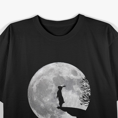 Midnight Mischief: Bunny, Wolf & Rabbit Full Moon T-Shirt