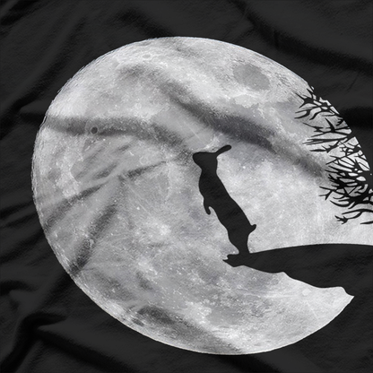 Midnight Mischief: Bunny, Wolf & Rabbit Full Moon T-Shirt