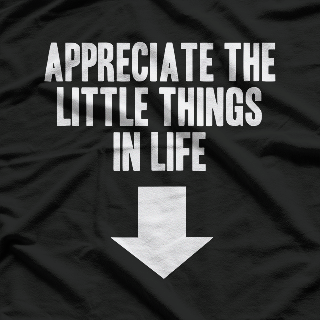 Appreciate the Little Things Funny Dirty Joke T-Shirt