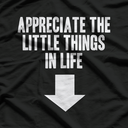 Appreciate the Little Things Funny Dirty Joke T-Shirt