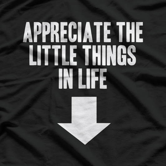 Appreciate the Little Things Funny Dirty Joke T-Shirt