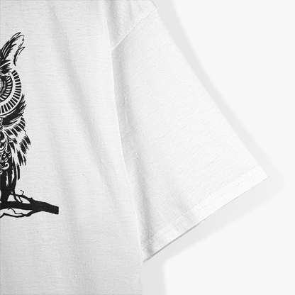 Hipster Owl Inked: Tattoo Lover’s Unique T-Shirt