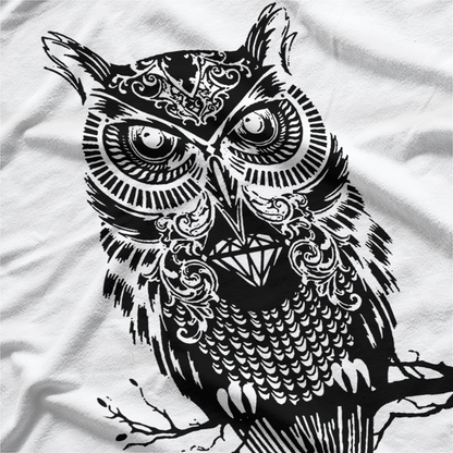 Hipster Owl Inked: Tattoo Lover’s Unique T-Shirt