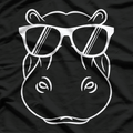 Cute Hippopotamus Wearing Sunglasses - Fun and Quirky T-Shirt