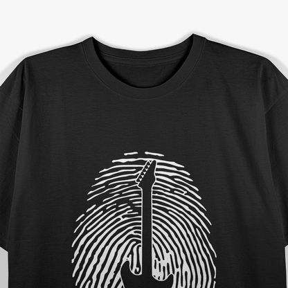 Electric Guitar – Rock Your Identity Fingerprint T-Shirt