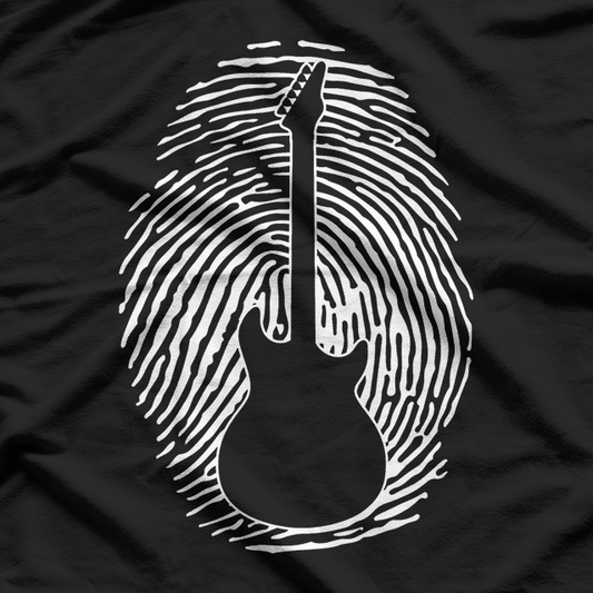 Electric Guitar – Rock Your Identity Fingerprint T-Shirt