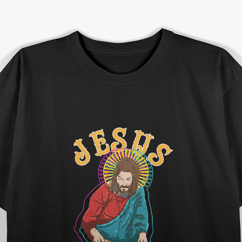 Jesus Funny Music Party – Religious Humor Design T-Shirt