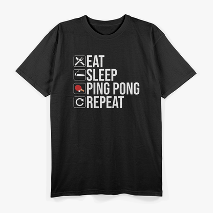 Eat Sleep Ping Pong Repeat T-Shirt