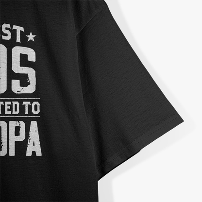 Best Dads Get Promoted to Grandpa – Funny Father’s Day Gift T-Shirt