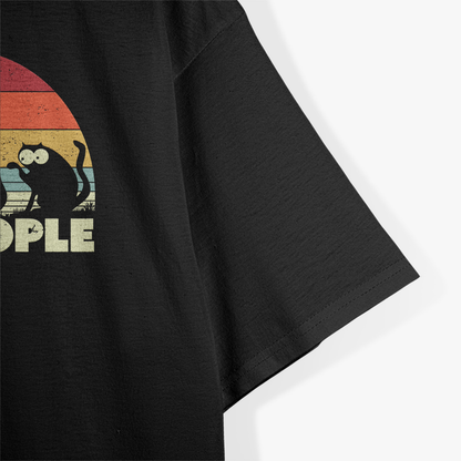 Cat Retro Style - Ew, People T-Shirt