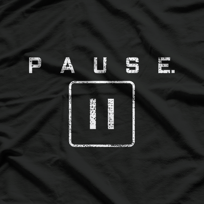 Gamer Pause Button Vintage T-Shirt