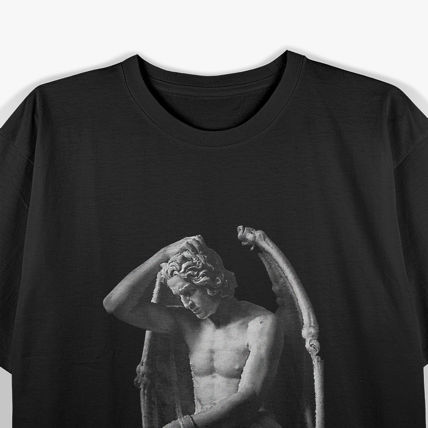 Lucifer Light Occult Dark Gothic Art Statue T-Shirt