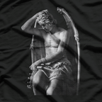 Lucifer Light Occult Dark Gothic Art Statue T-Shirt