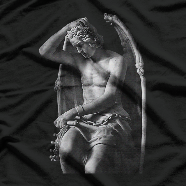 Lucifer Light Occult Dark Gothic Art Statue T-Shirt