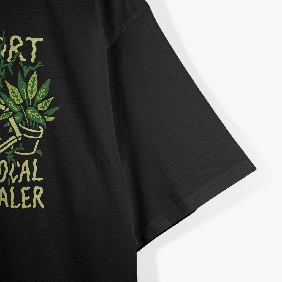 Skeleton Support Your Local Plant Dealer Funny Goth T-Shirt