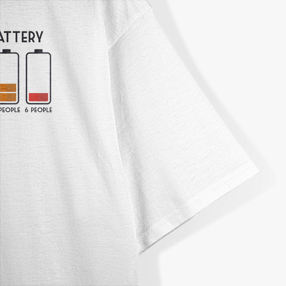 My Social Battery Low Funny Introvert Humor Recharge Mode T-Shirt