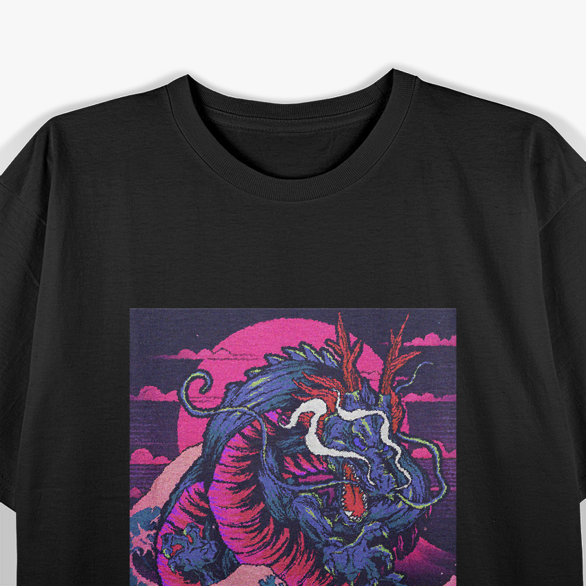 Japanese Dragon Art - Retro Japan Inspired T-Shirt