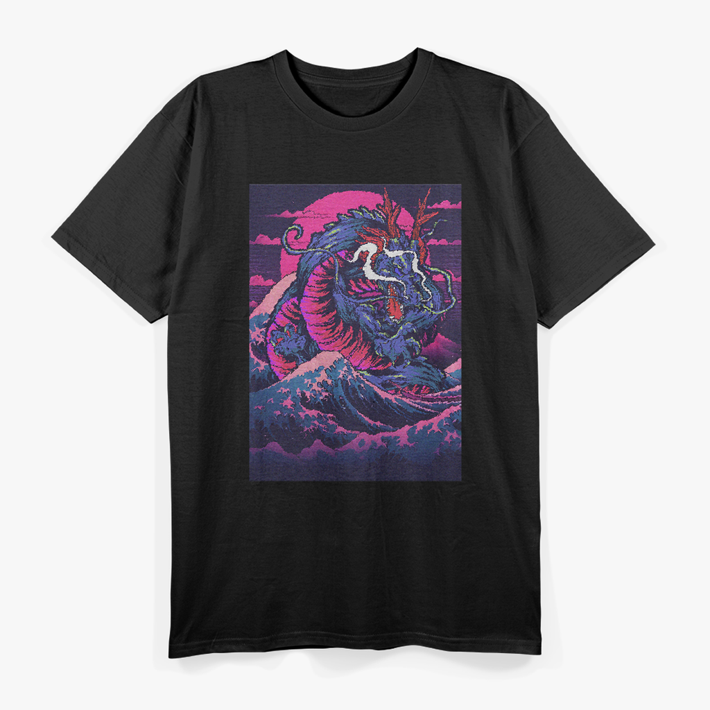 Japanese Dragon Art - Retro Japan Inspired T-Shirt