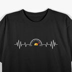 Car Speedometer Auto Mechanic Guys Heartbeat T-Shirt