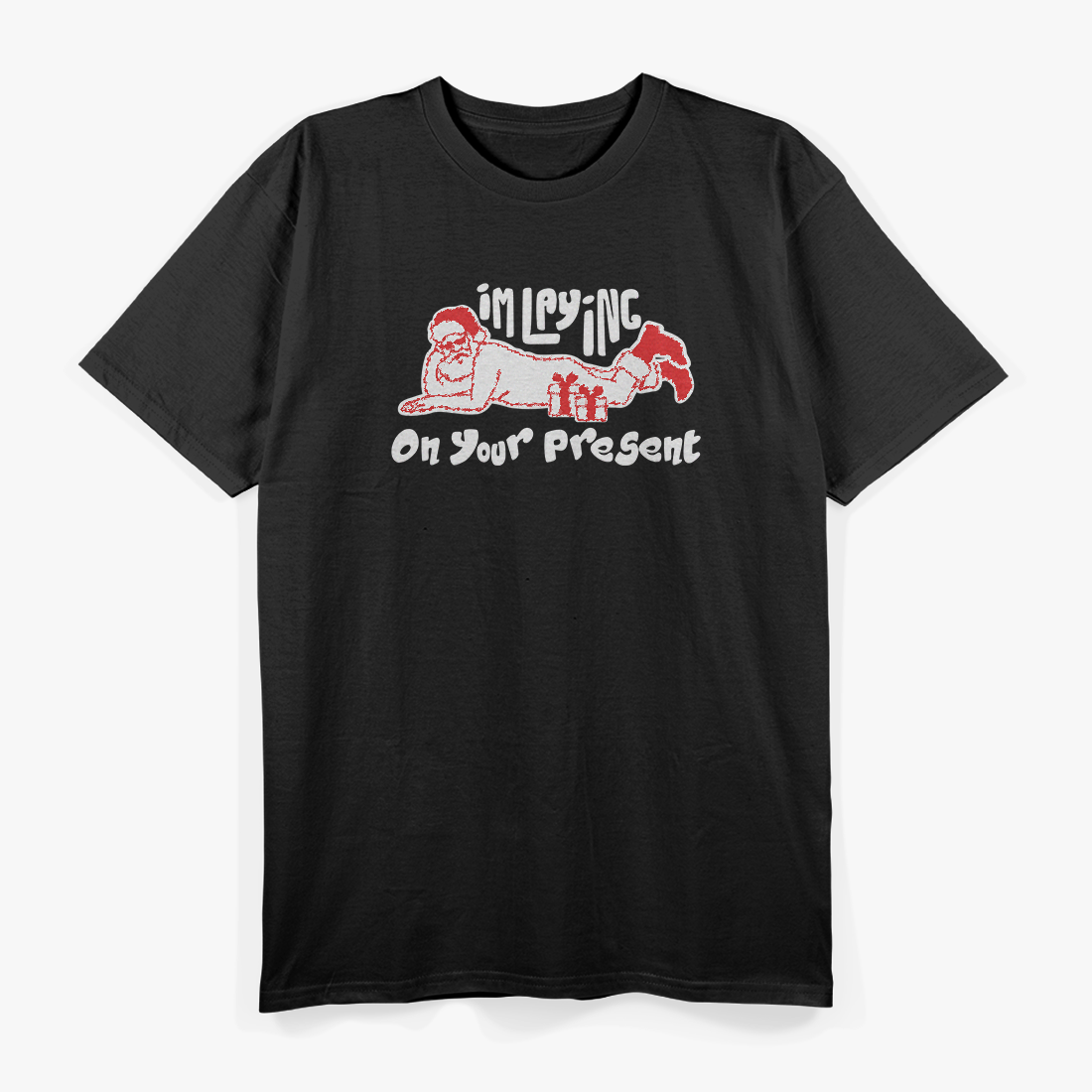 Dirty Bad Naughty Santa Funny Adult Christmas Party Humor T-Shirt