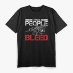 Funny Saying Tattoo Artist i make people Tattooist T-Shirt