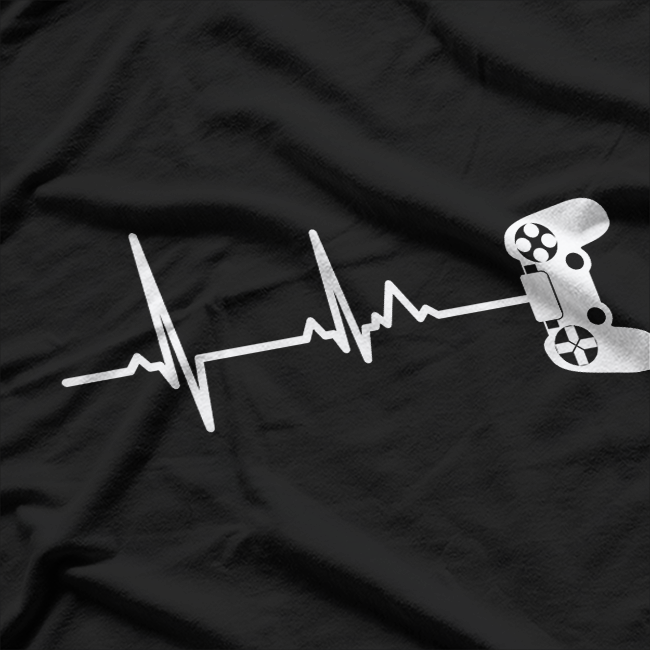 Gamer Heartbeat Video Game Players T-Shirt