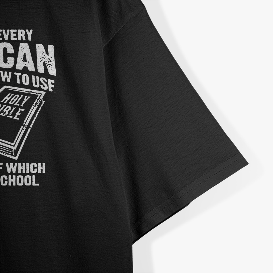 Guns and Holy Bible – American Patriot Second Amendment T-Shirt