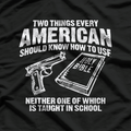 Guns and Holy Bible – American Patriot Second Amendment T-Shirt