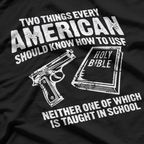 Guns and Holy Bible – American Patriot Second Amendment T-Shirt