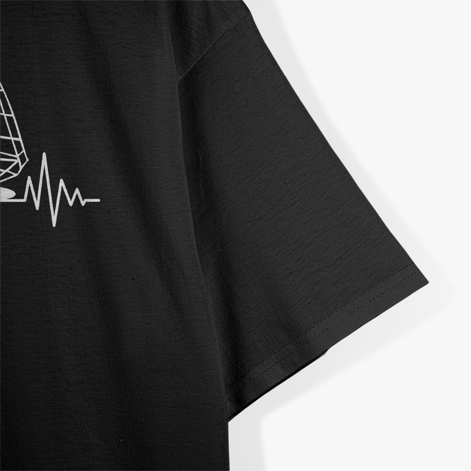 Heartbeat Surfing Board Wave Wind Water Holiday T-Shirt