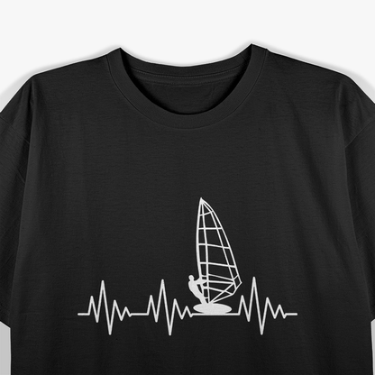 Heartbeat Surfing Board Wave Wind Water Holiday T-Shirt