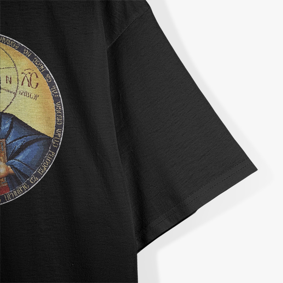 Jesus Christ Pantocrator - Orthodox Byzantine Icon T-Shirt