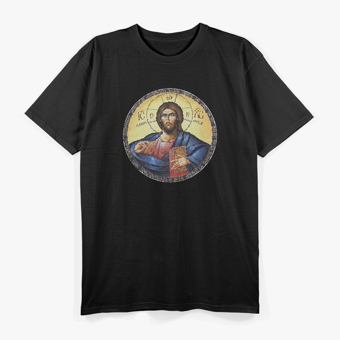Jesus Christ Pantocrator - Orthodox Byzantine Icon T-Shirt