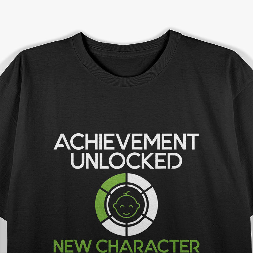 New Dad Gamer Pregnancy Announcement Character T-Shirt