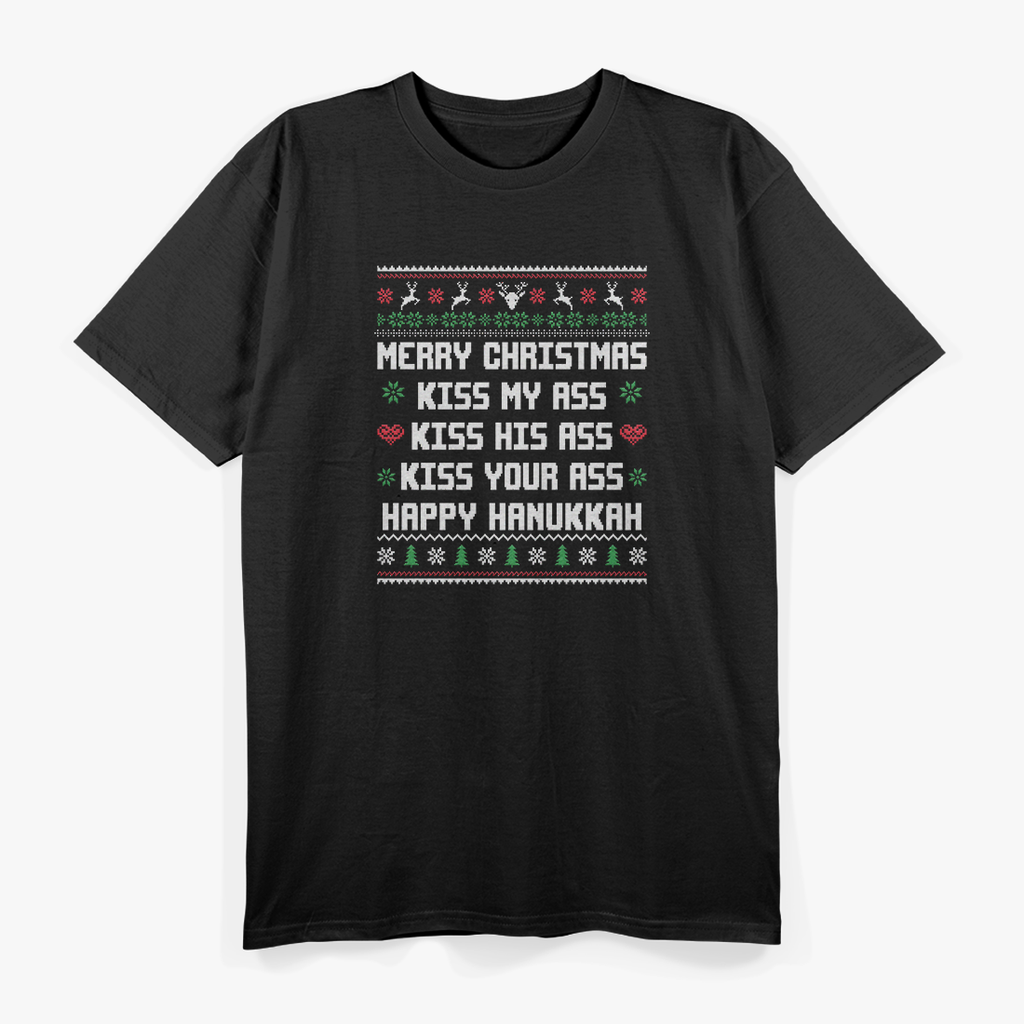 Merry Christmas, Kiss My Ass: Funny Holiday T-Shirt